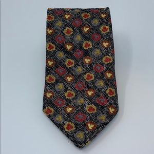 Men’s Italian tie gold, black, red great condition